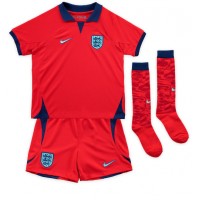 England Harry Kane #9 Udebanesæt Børn VM 2022 Kortærmet (+ Korte bukser)
